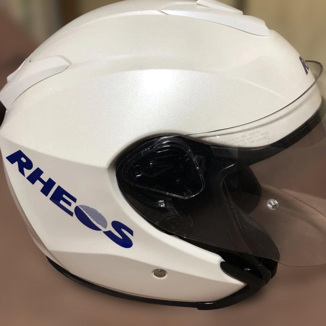 希少RHEOS ジェットヘルメット ホワイト