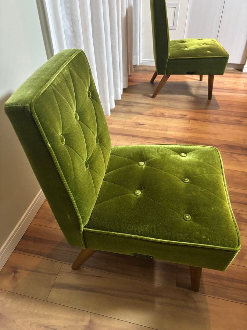 【期間限定値引き】カリモク60 カフェチェア モケットグリーン