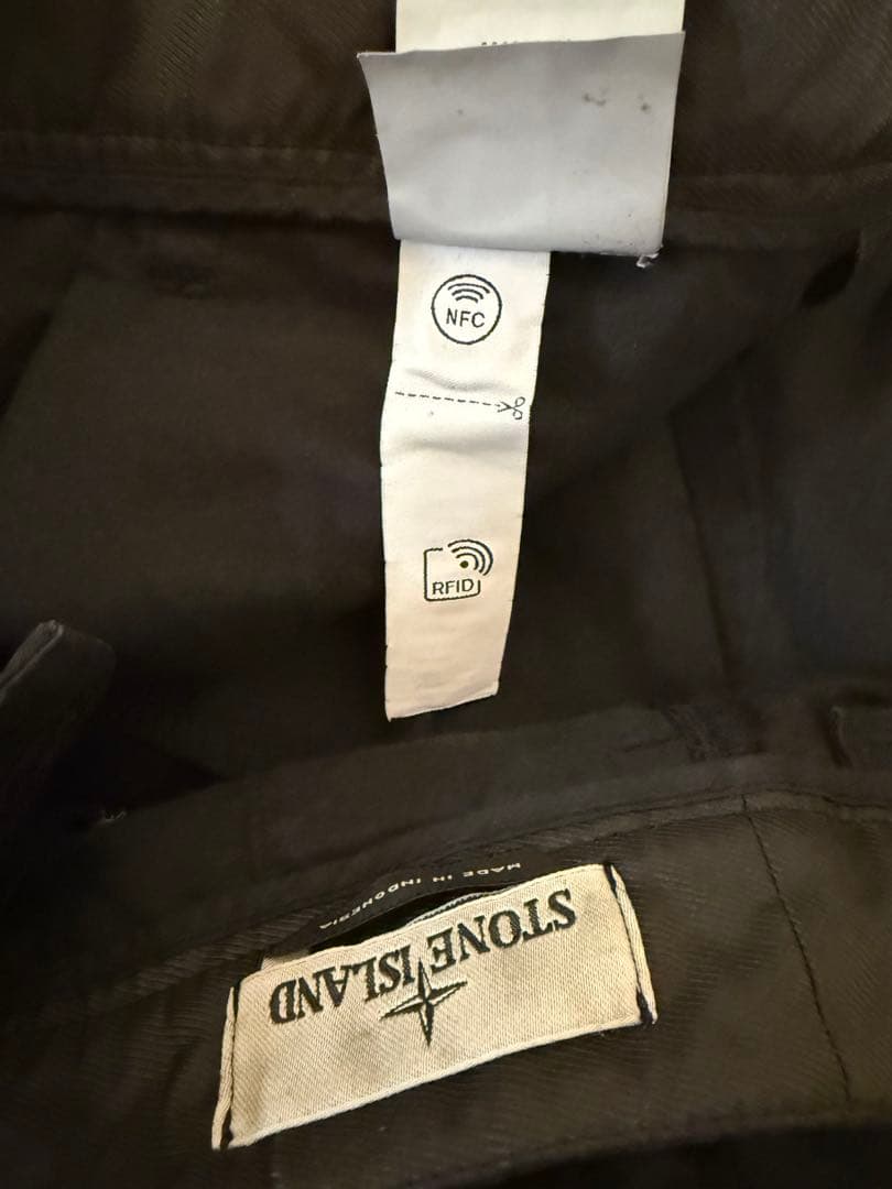 Stone  ブラックカーゴパンツ ストーンアイランド