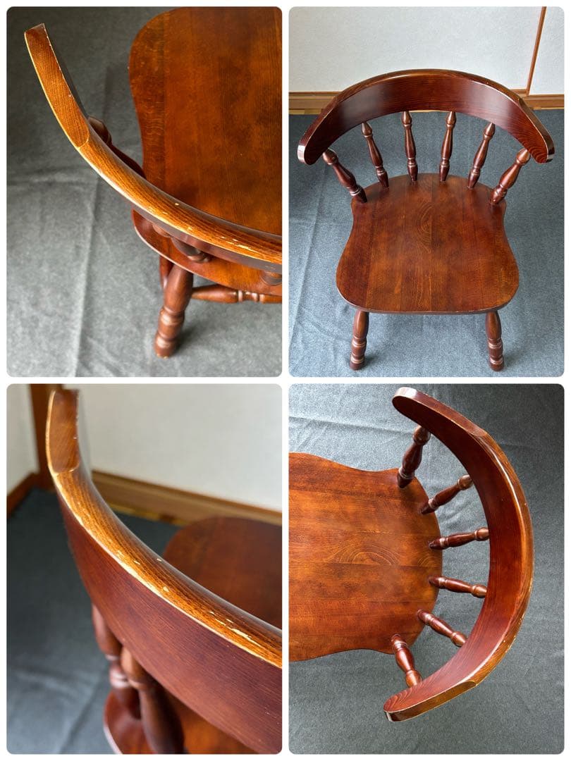 ヴィンテージ　飛騨高山 柏木工 ダイニングチェア 椅子 ウィンザーチェア　レトロ