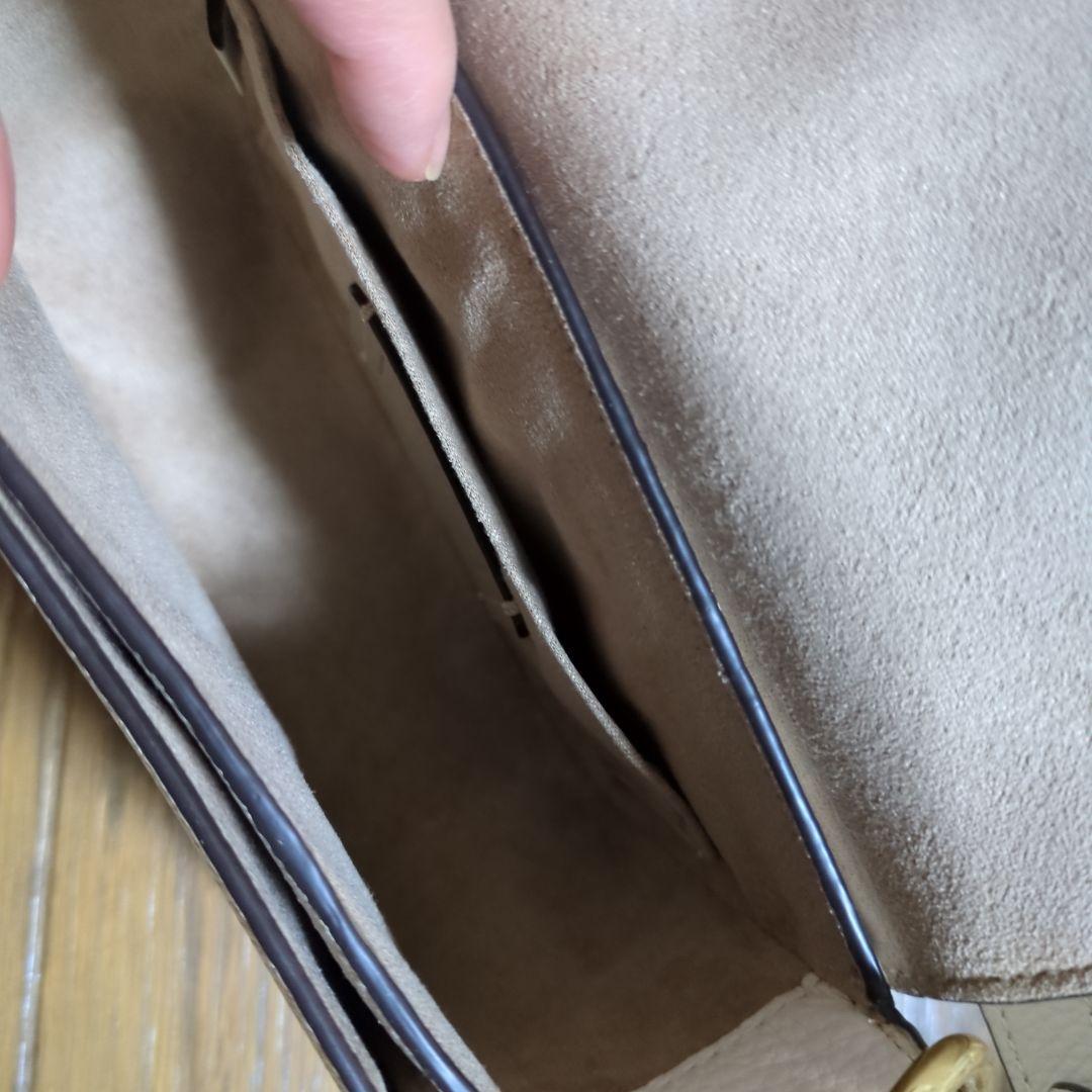 COACH　ホワイトレザー ショルダーバッグ