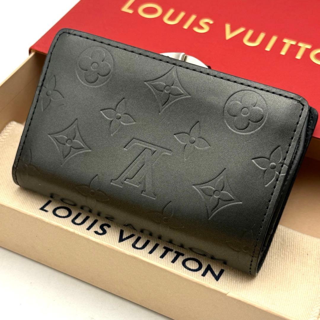 【極上美品】新型 ルイヴィトン マット ポルトフォイユ ヴィエノワ がま口財布