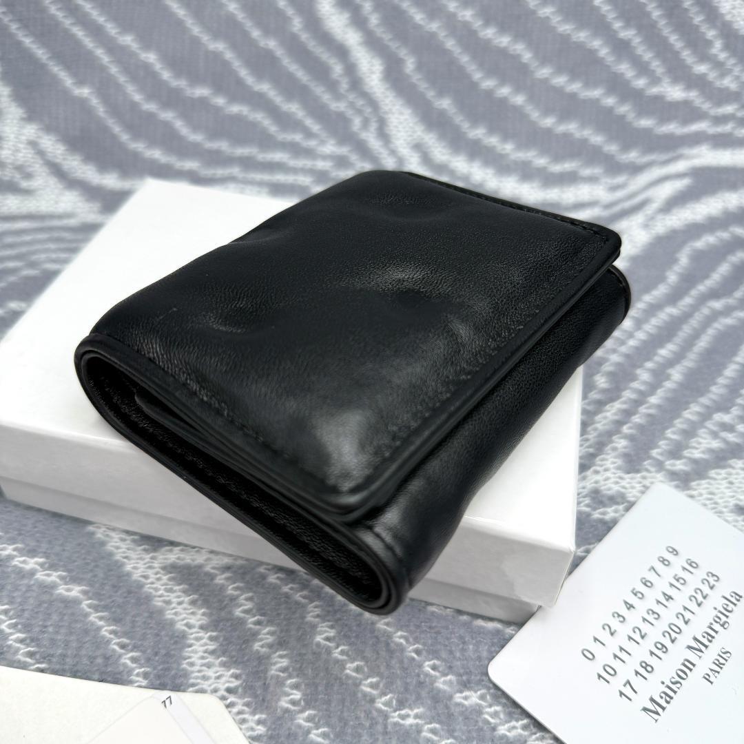 Maison Margiela三つ折り財布 エンベロープ プリント ラムスキン