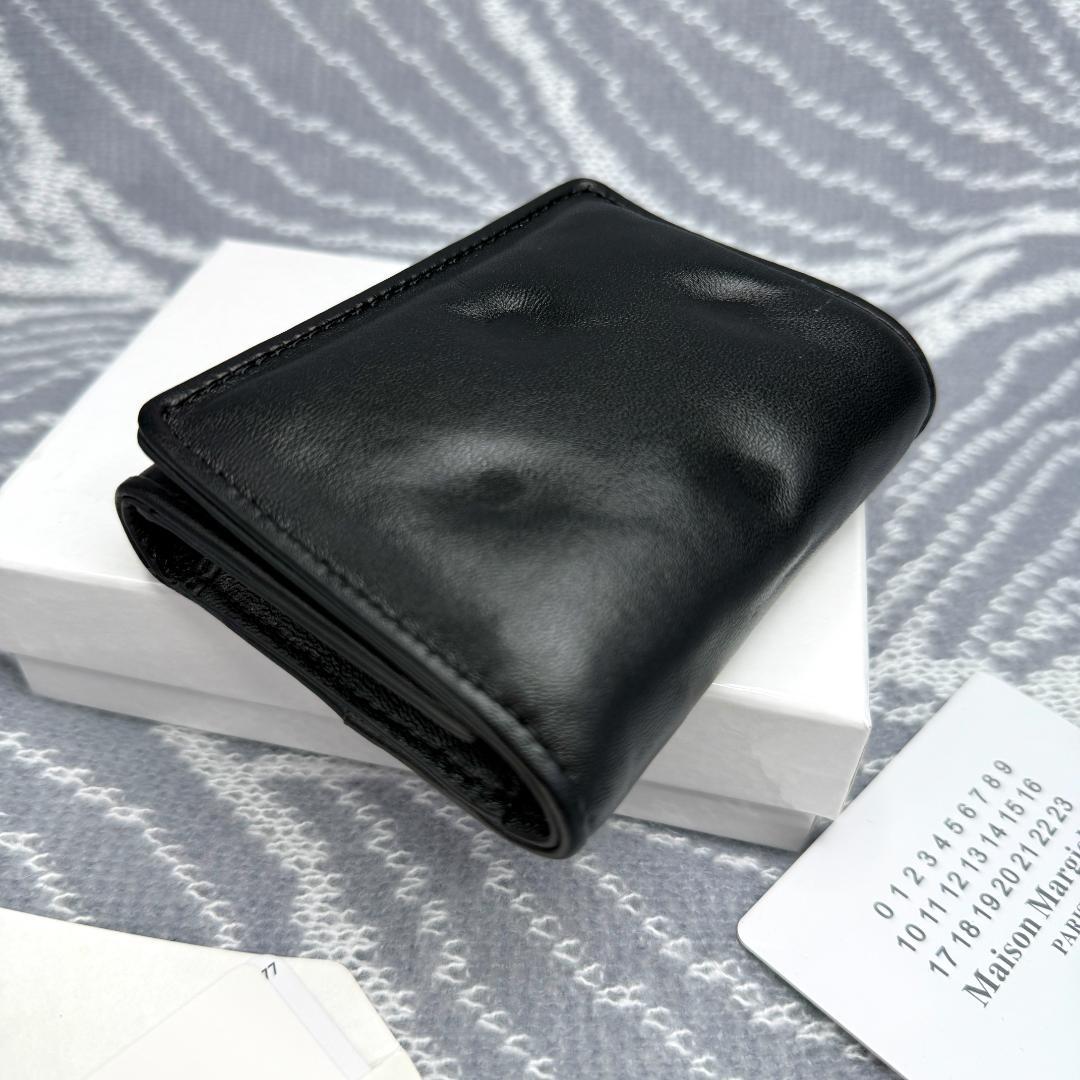 Maison Margiela三つ折り財布 エンベロープ プリント ラムスキン