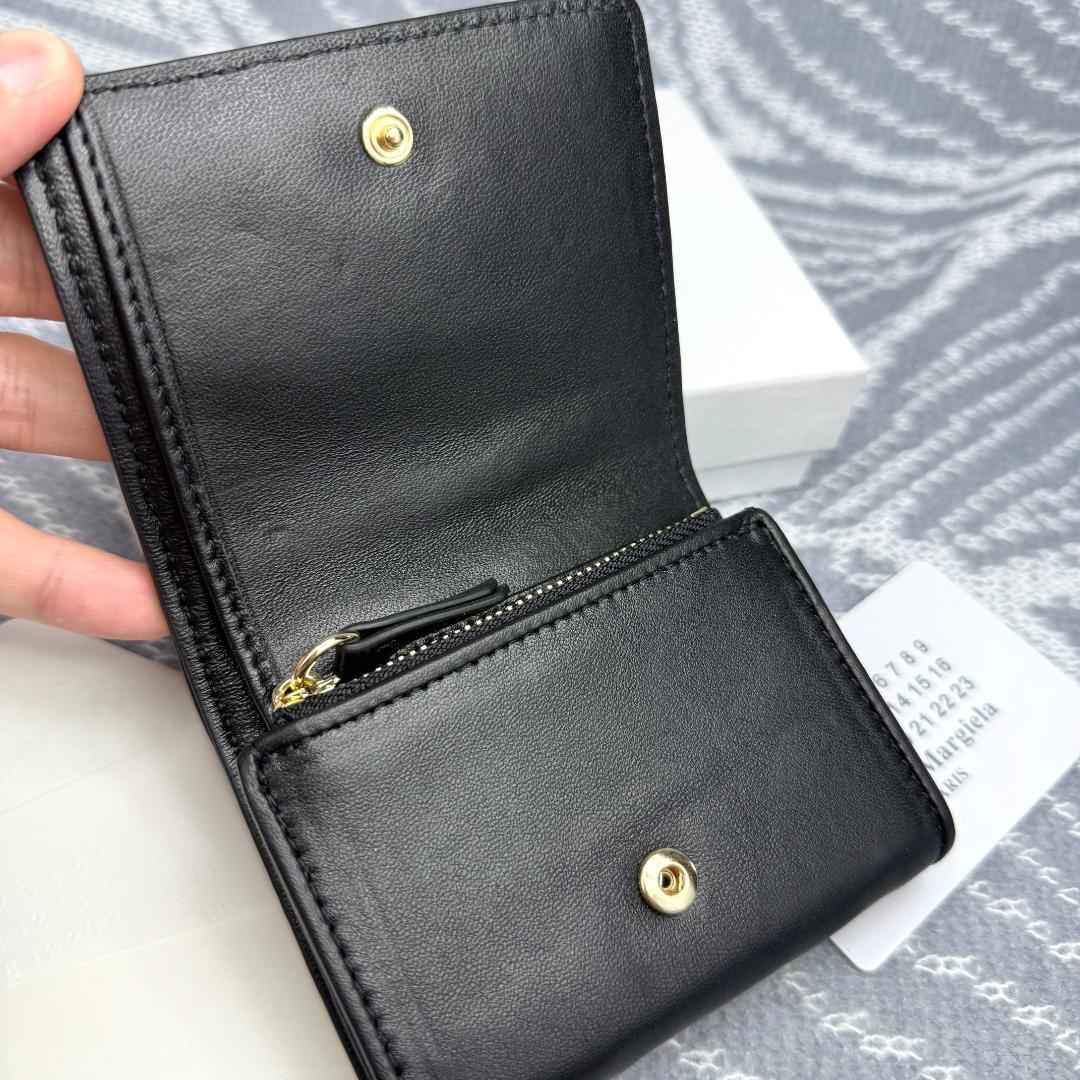 Maison Margiela三つ折り財布 エンベロープ プリント ラムスキン