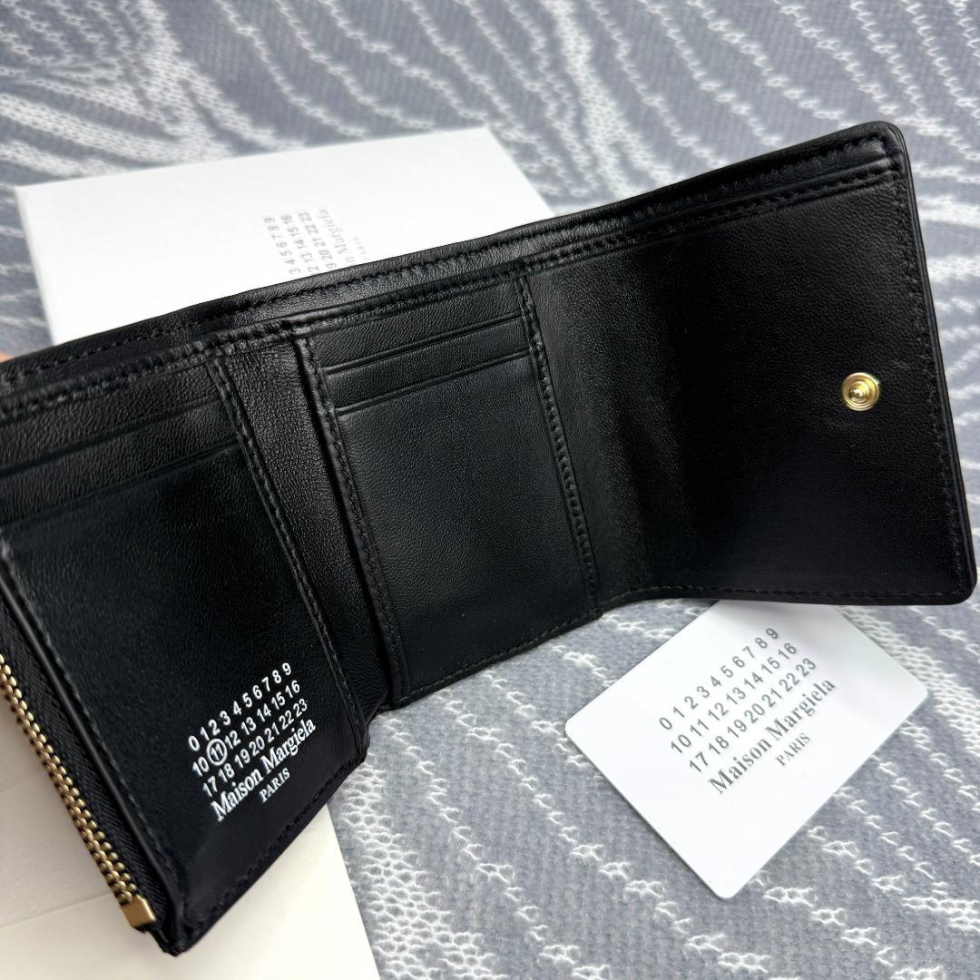 Maison Margiela三つ折り財布 エンベロープ プリント ラムスキン
