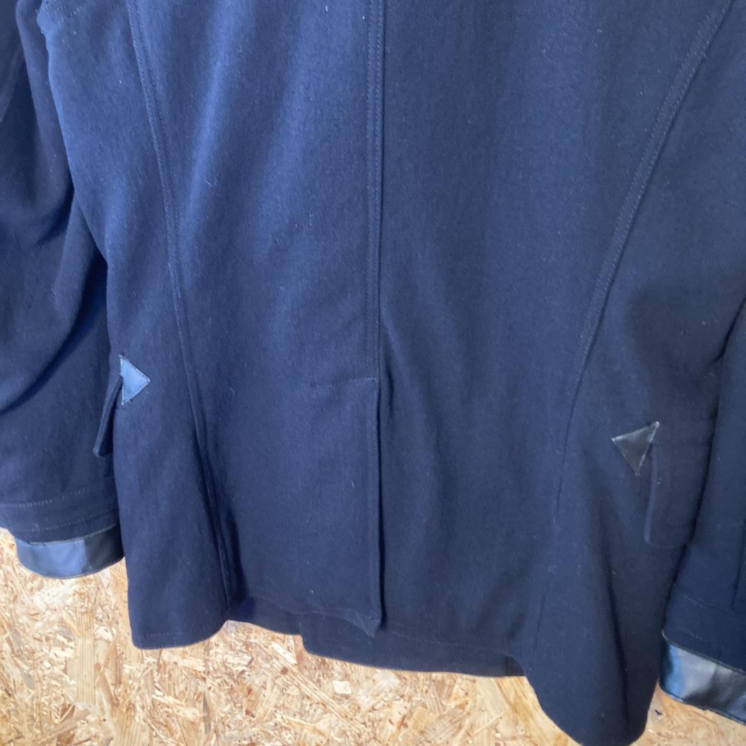 【希少】ナイジェルケーボン ピーコート 48 レザー切替 Pコート
