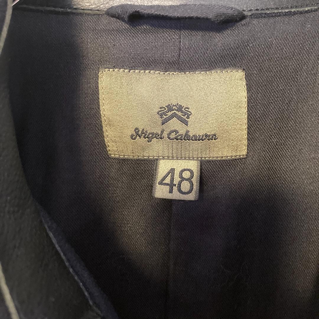 【希少】ナイジェルケーボン ピーコート 48 レザー切替 Pコート