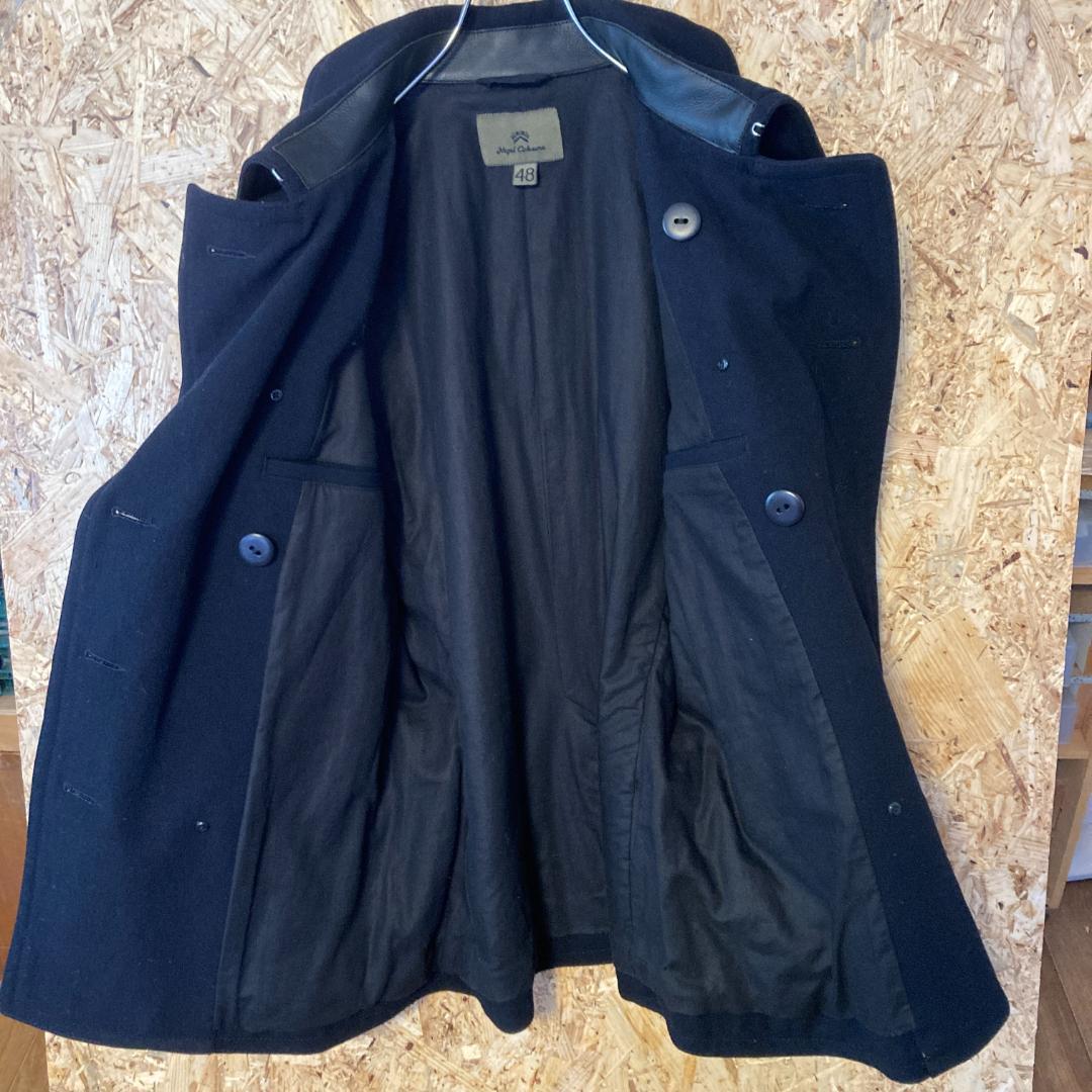 【希少】ナイジェルケーボン ピーコート 48 レザー切替 Pコート