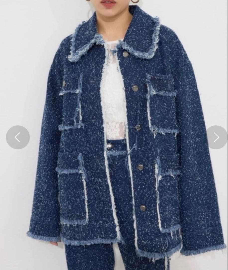 ジャケット・アウター SLY GRAIN TWEED JACKET