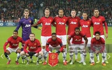 【200.】マンU 香川真司 13/14 CL仕様ユニフォーム Sサイズ