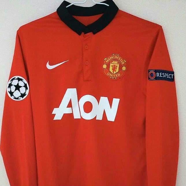 【200.】マンU 香川真司 13/14 CL仕様ユニフォーム Sサイズ