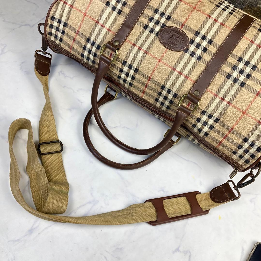 BURBERRY ノバチェック PVC 2way ボストンバッグ