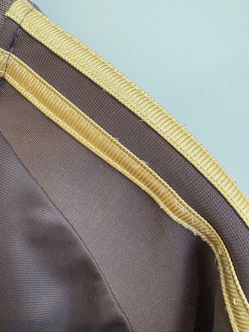 【adidas】00s トラックジャケット　ブラウン　ゴールド　Mサイズ