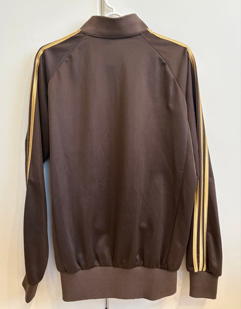 【adidas】00s トラックジャケット　ブラウン　ゴールド　Mサイズ
