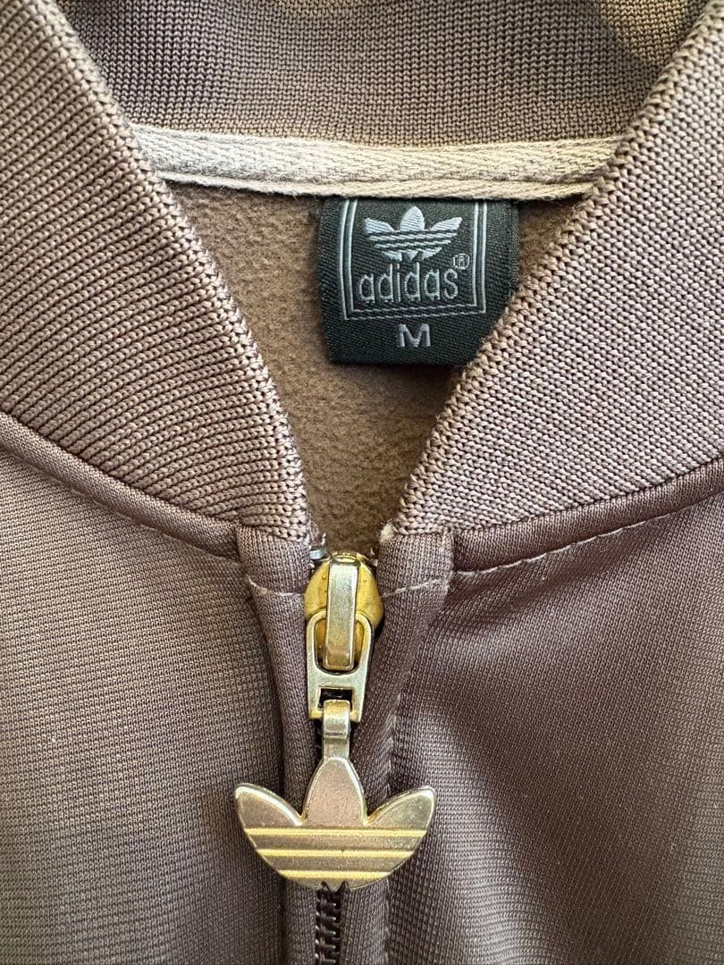【adidas】00s トラックジャケット　ブラウン　ゴールド　Mサイズ