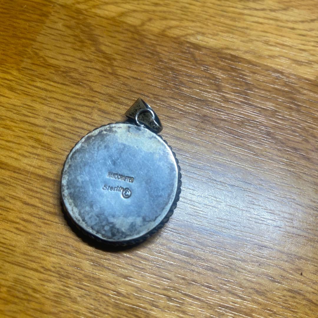 ターコイズネックレス　トップ　シルバー925