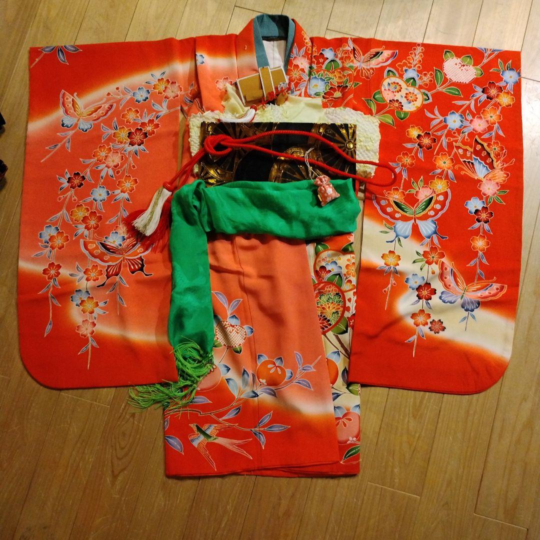 七五三　七歳　正絹