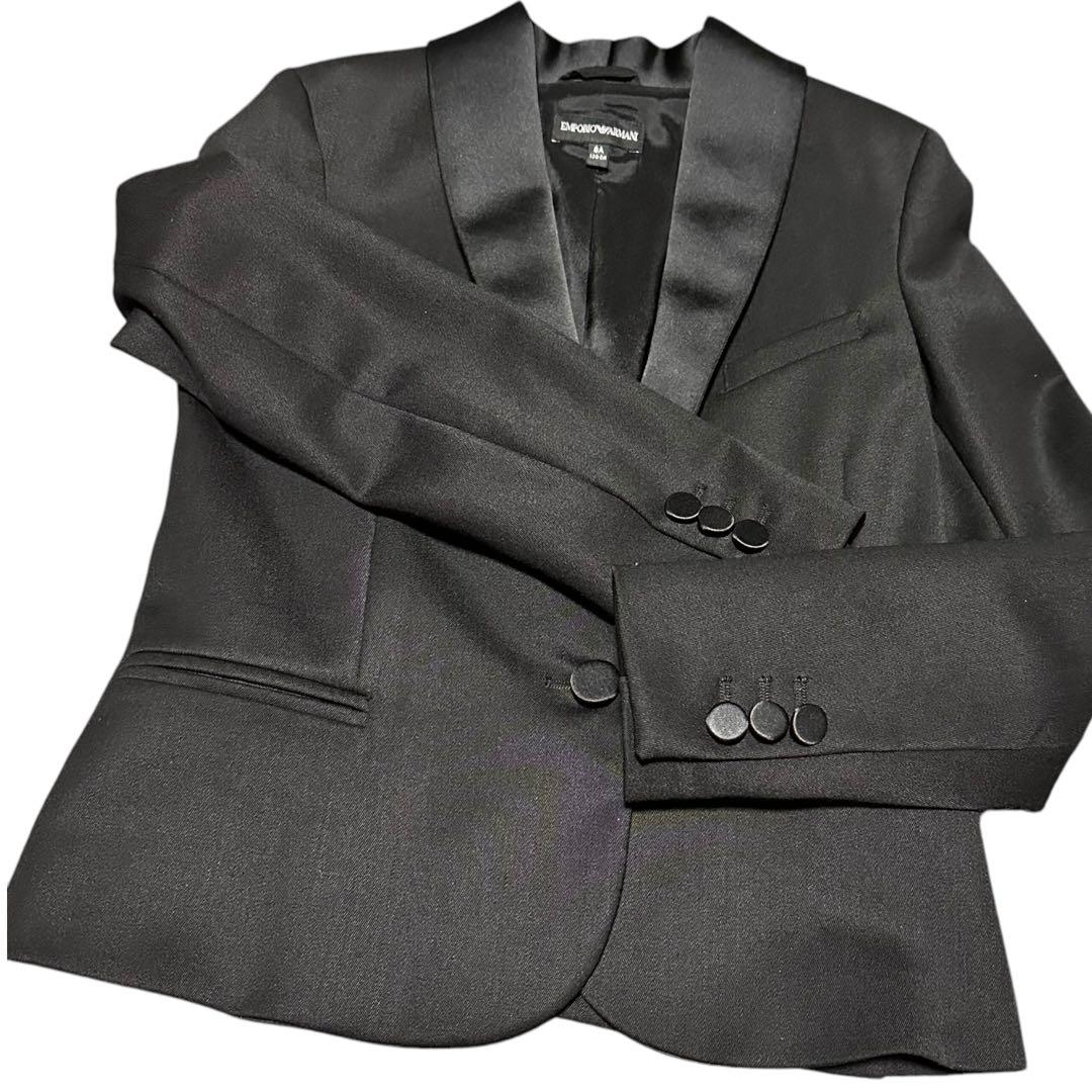 【極美品】エンポリ アルマーニ KIDS ブラック ジャケット 130cm 8A