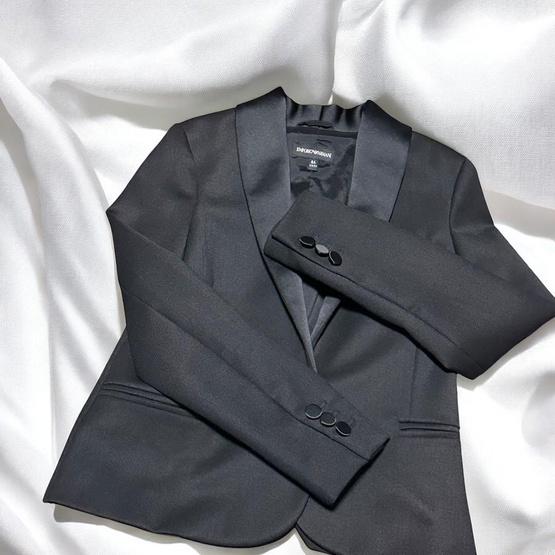 【極美品】エンポリ アルマーニ KIDS ブラック ジャケット 130cm 8A