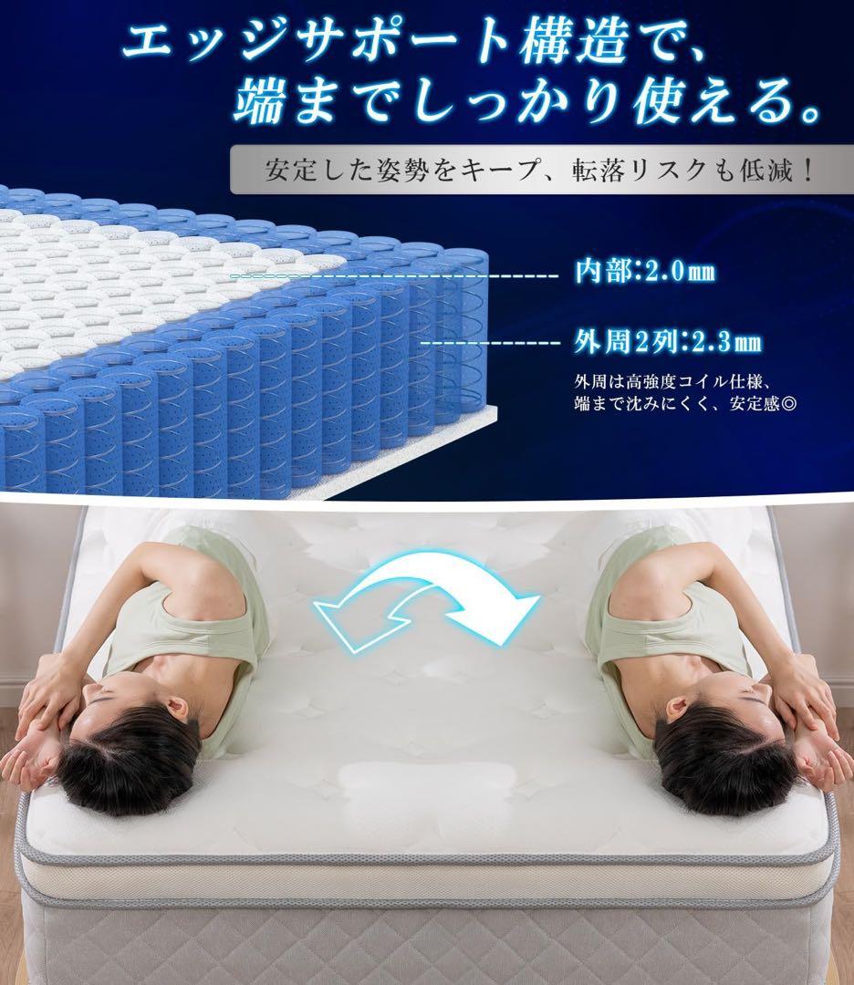 【高反発23cm厚】マットレス シングル
