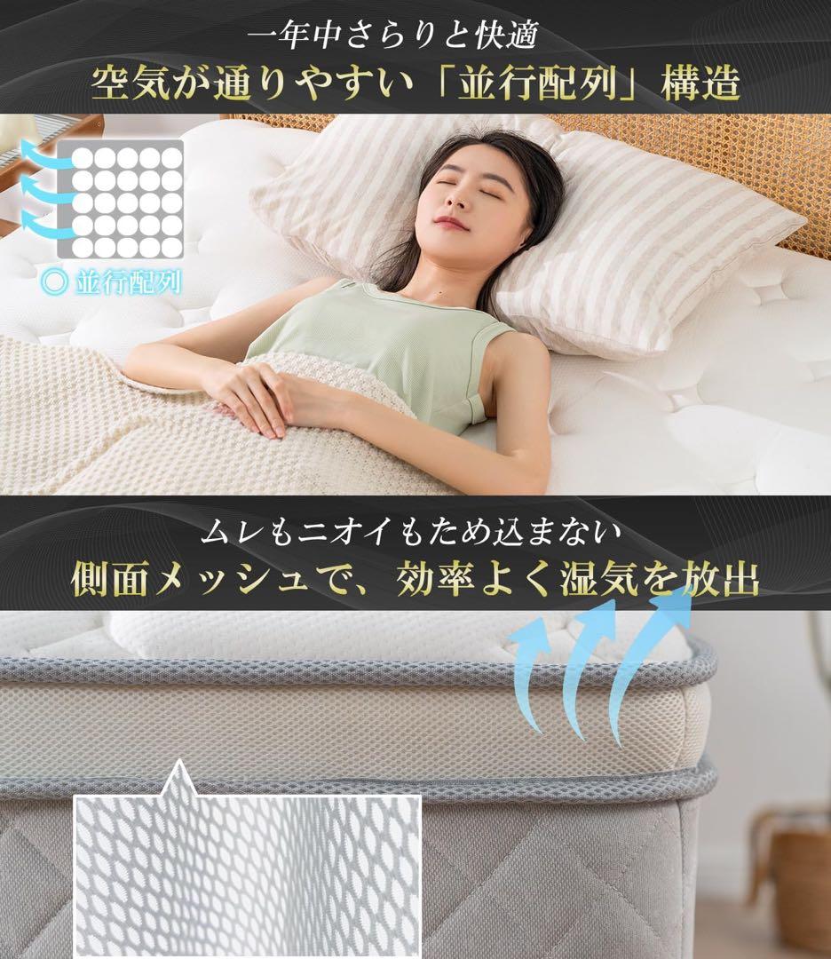 【高反発23cm厚】マットレス シングル