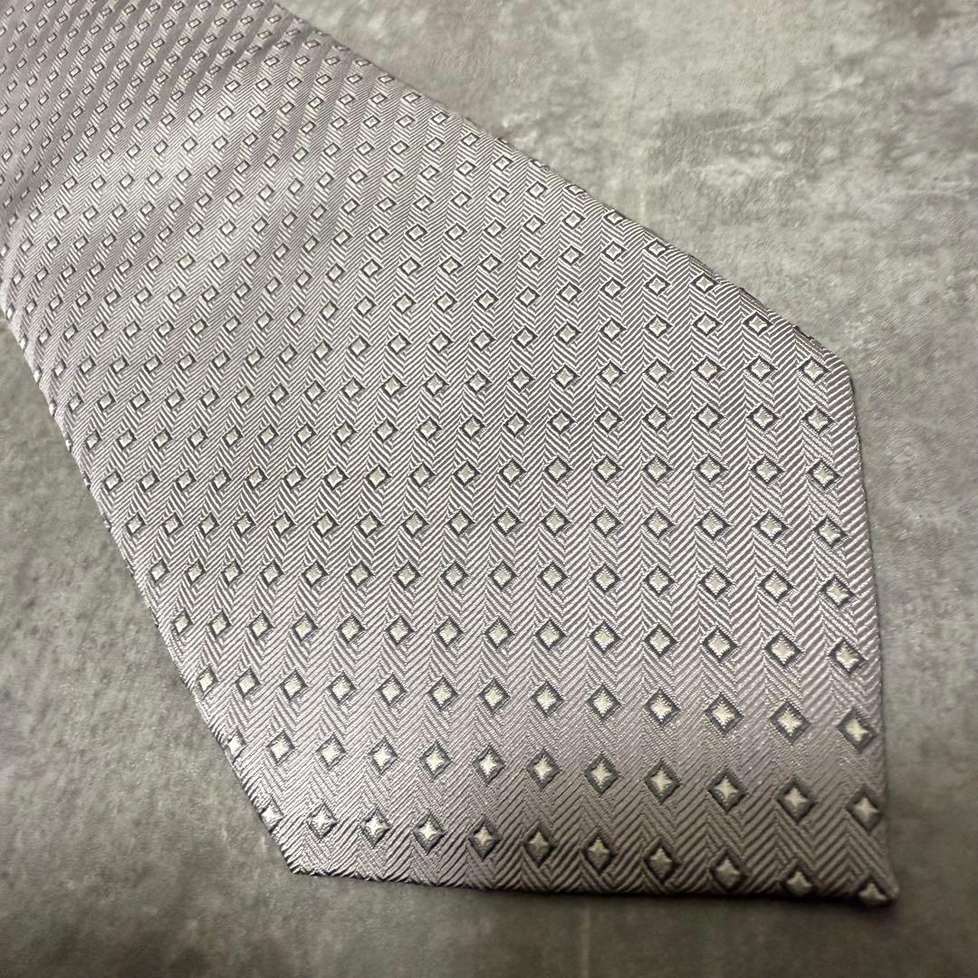 【✨極美品✨】Ermenegildo Zegna ネクタイ シルバー 結婚式