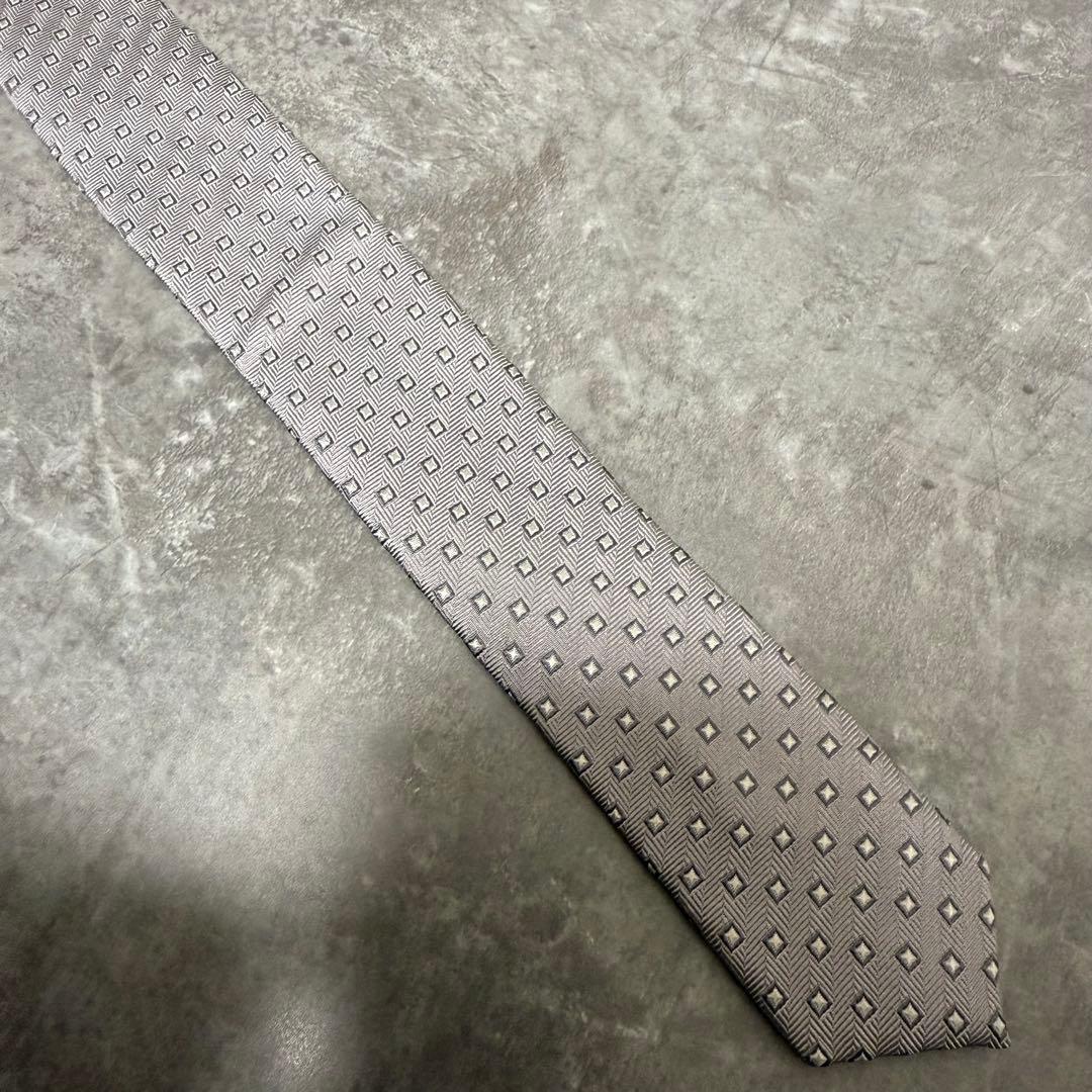 【✨極美品✨】Ermenegildo Zegna ネクタイ シルバー 結婚式