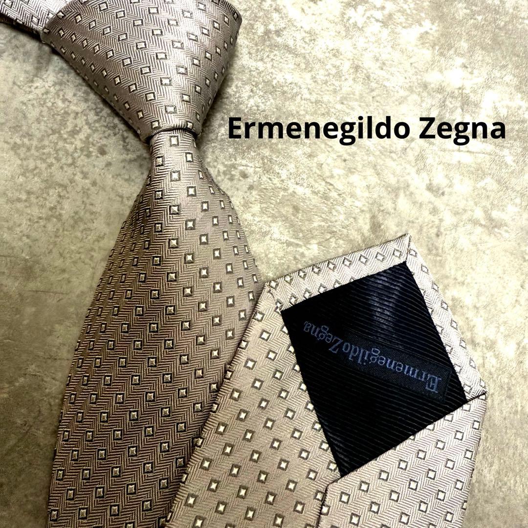 【✨極美品✨】Ermenegildo Zegna ネクタイ シルバー 結婚式