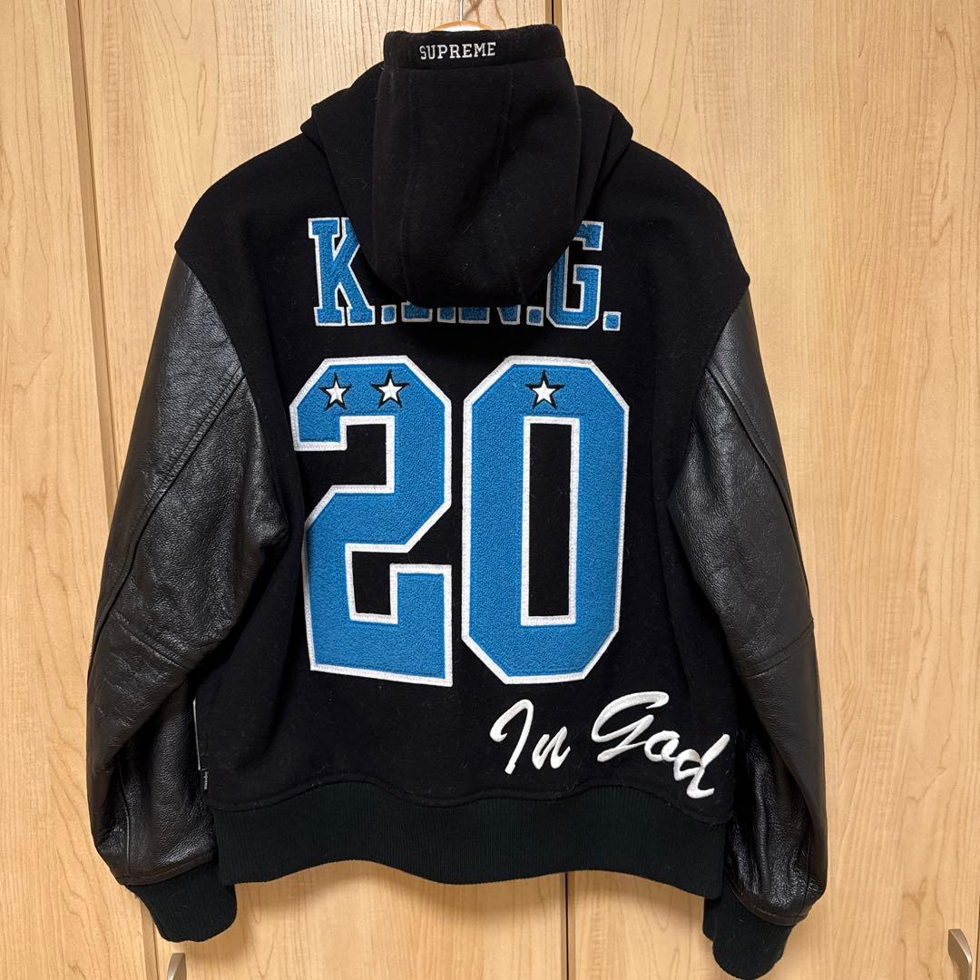 Supreme 20AW バーシティ ジャケット スタジャン 黒 正規品