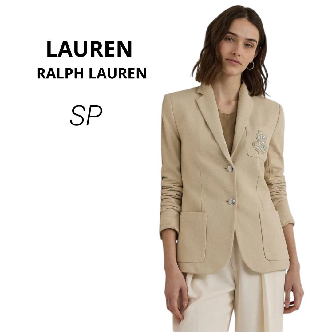 美品　ラルフローレン ジャケット　ブリオンジャカードブレザー　刺繍パッチ　S