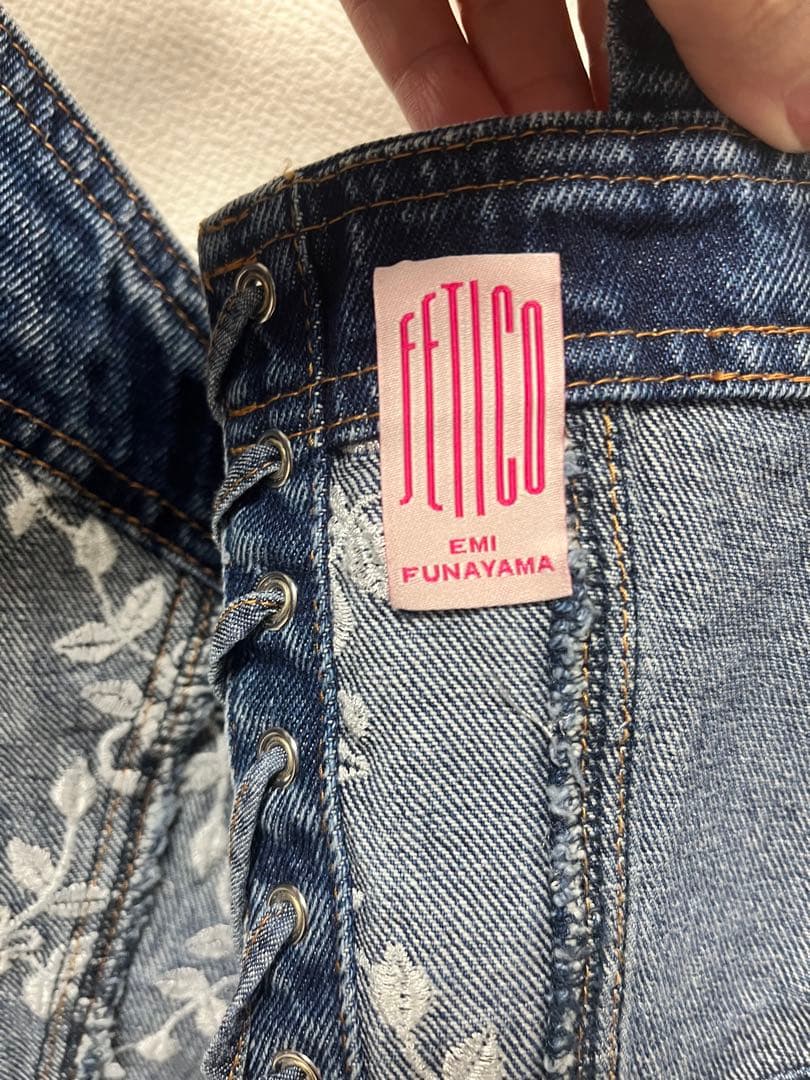 FETICO ローズデニムビスチェ　サイズ1