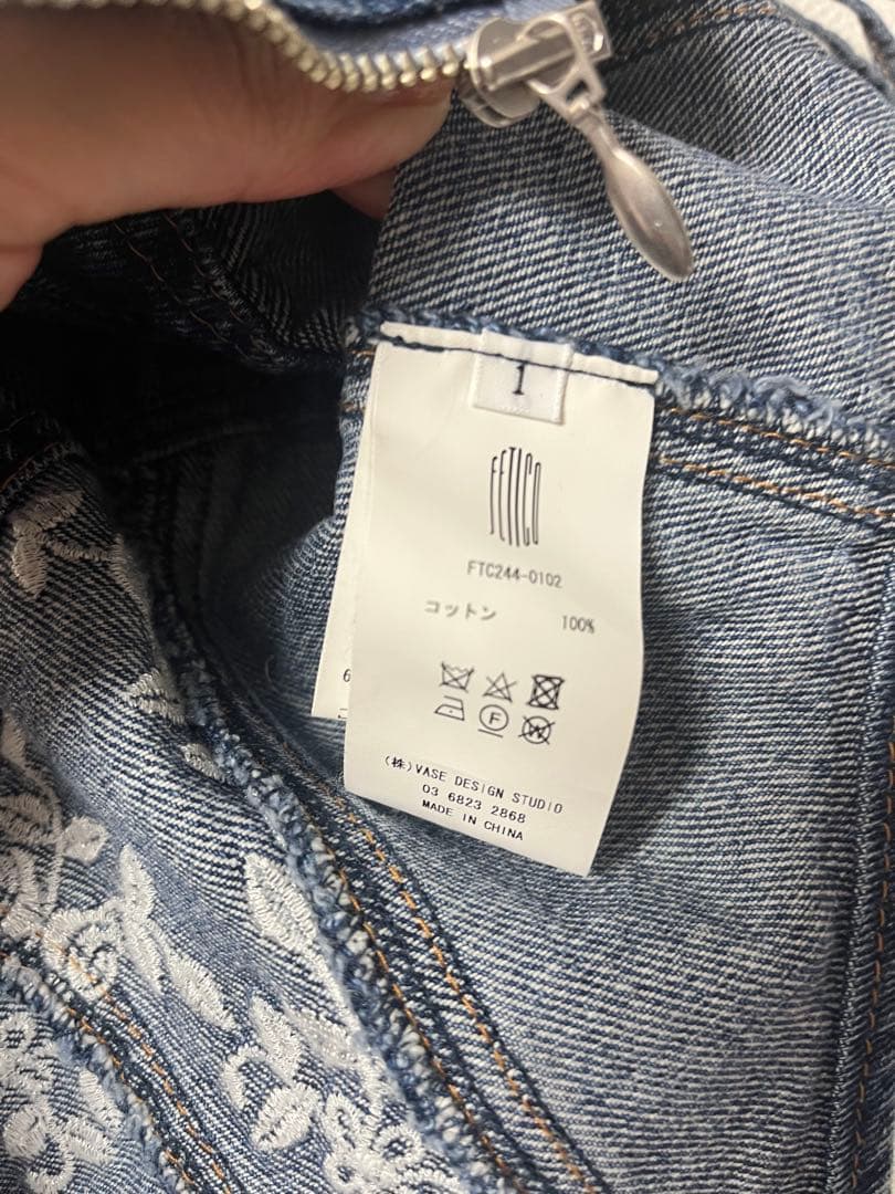 FETICO ローズデニムビスチェ　サイズ1