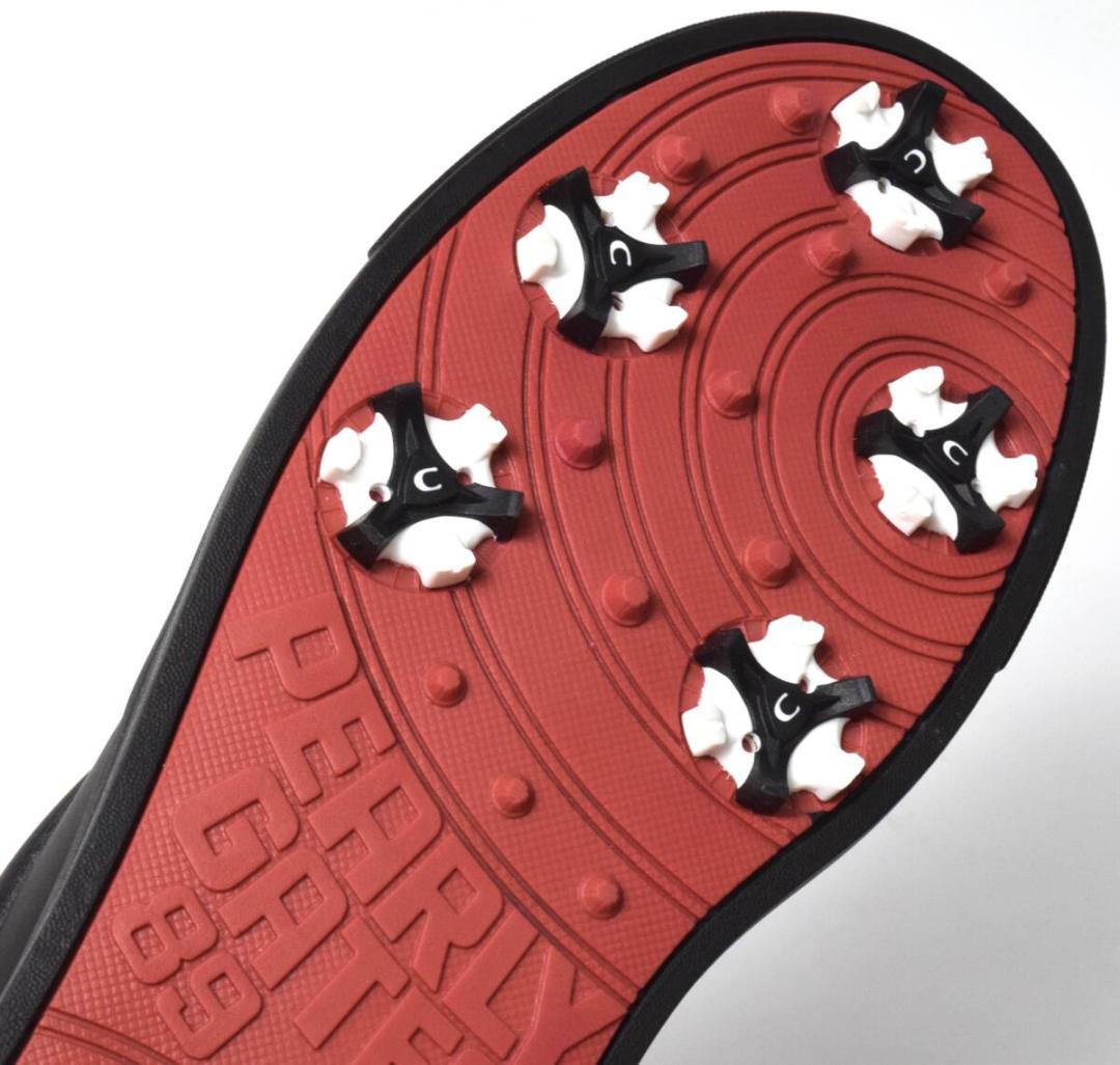 未使用3.5万 パーリーゲイツ ゴルフシューズ 27.5 メゾンロゴ柄 メンズ