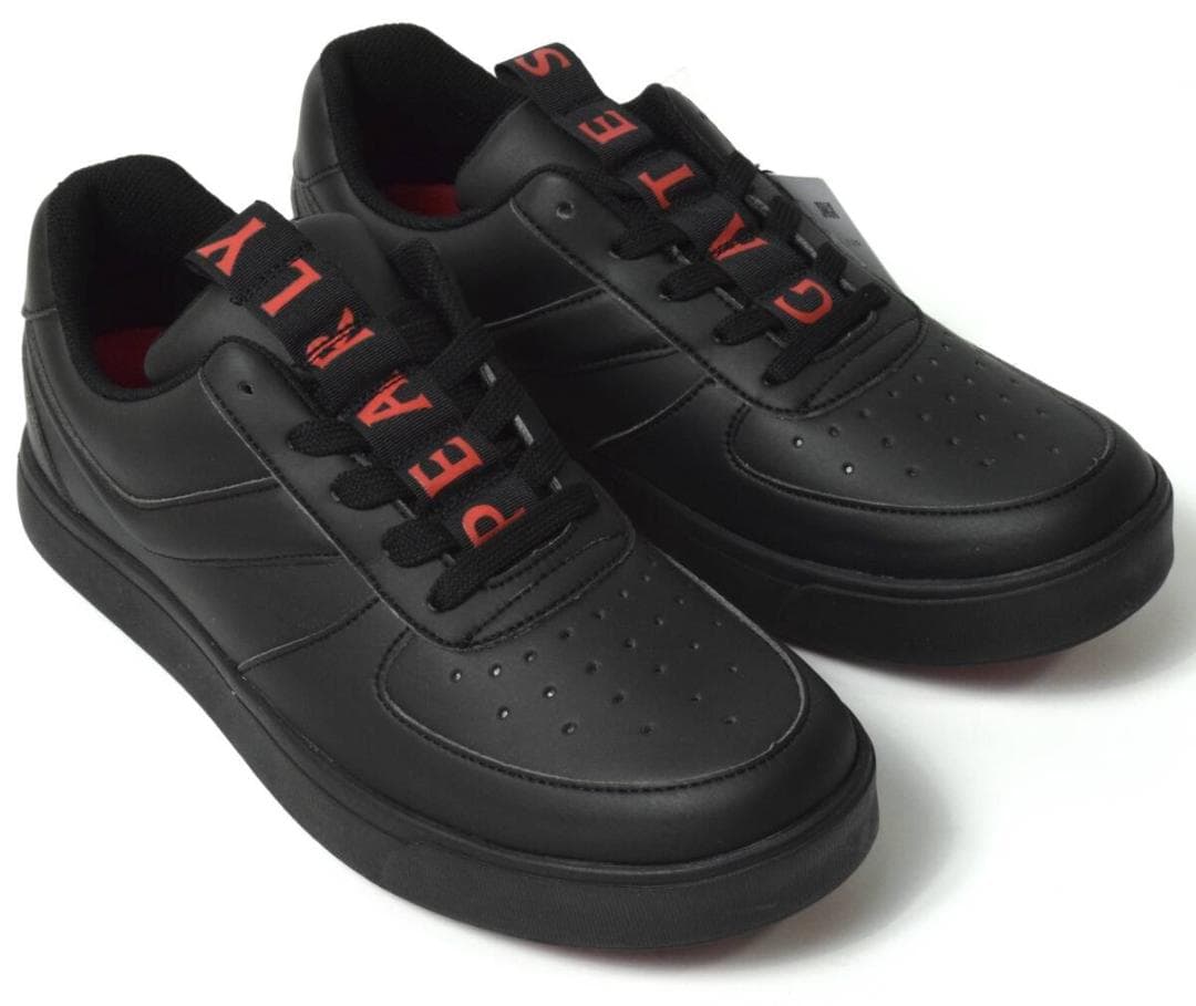 未使用3.5万 パーリーゲイツ ゴルフシューズ 27.5 メゾンロゴ柄 メンズ