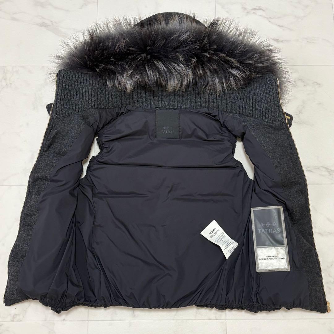 【極美品】タトラス TATRAS ダウンベスト ルセラ チャコールグレー 01