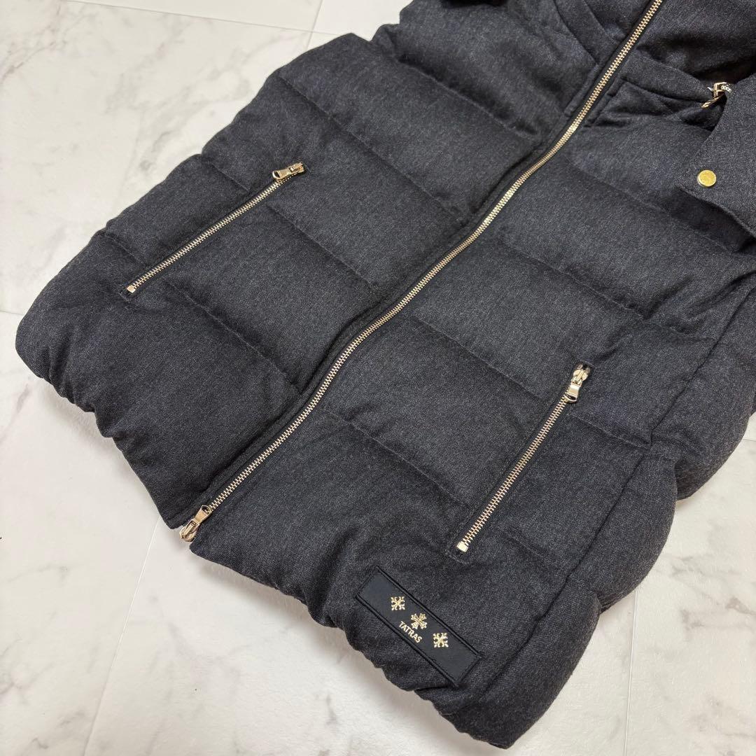 【極美品】タトラス TATRAS ダウンベスト ルセラ チャコールグレー 01
