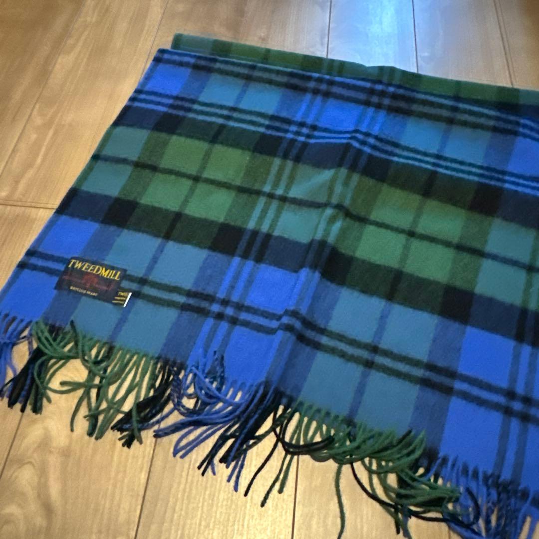 《美品⭐︎ツイードミル》チェックストール