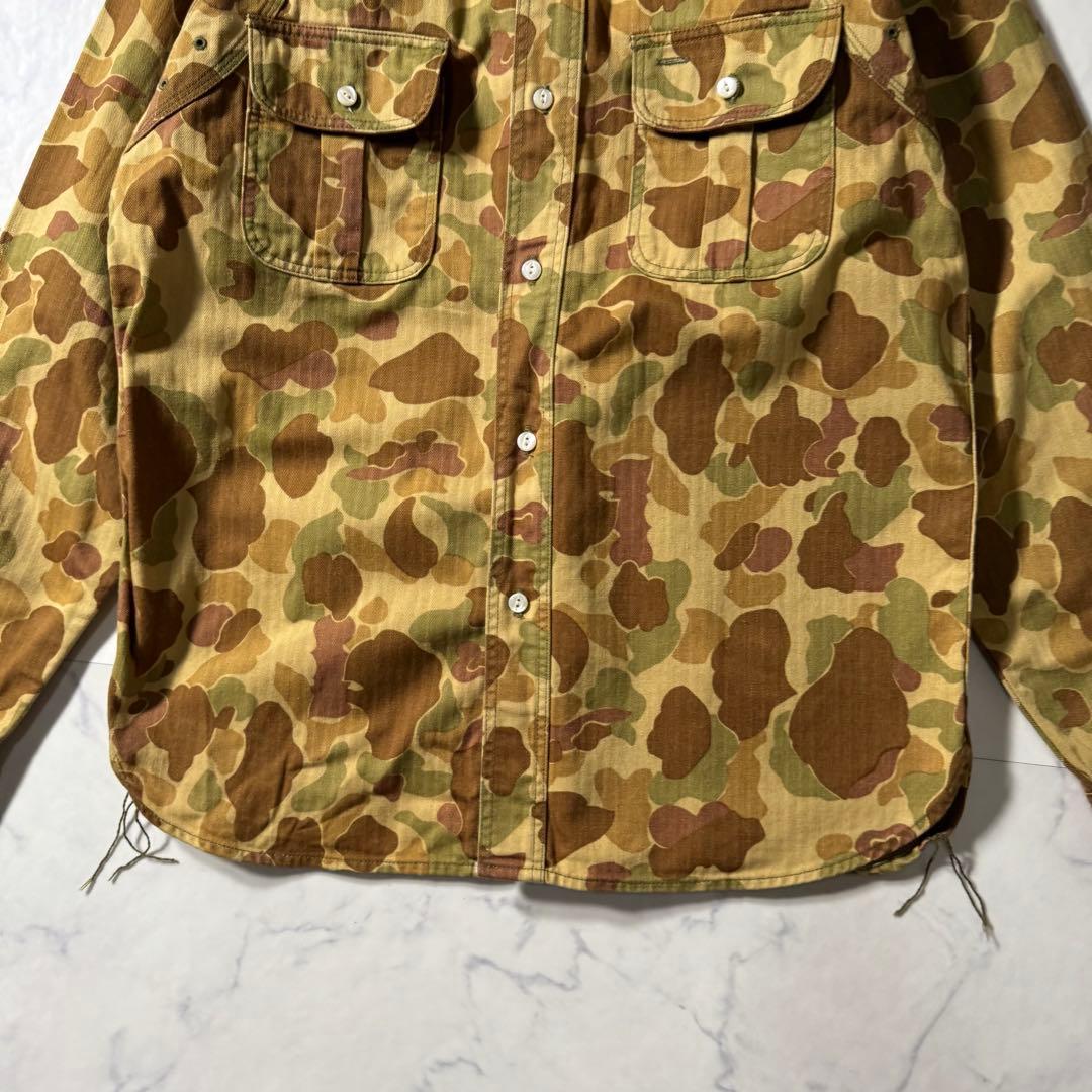 【美品】旧リアルマッコイズ　メディカルシャツ　ダックハンター　ミリタリー　迷彩柄