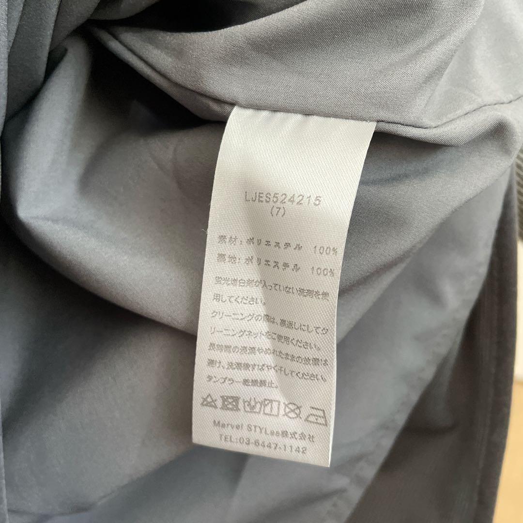 Leja アシンメトリーティアードフリル3WAYベロアIラインドレスワンピース