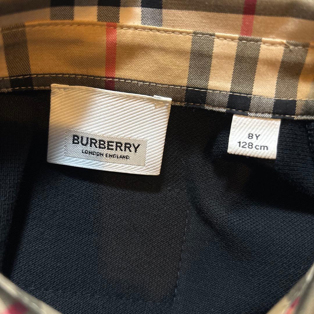 BURBERRYバーバリー キッズ ポロワンピース　8Y　美品　プリーツ