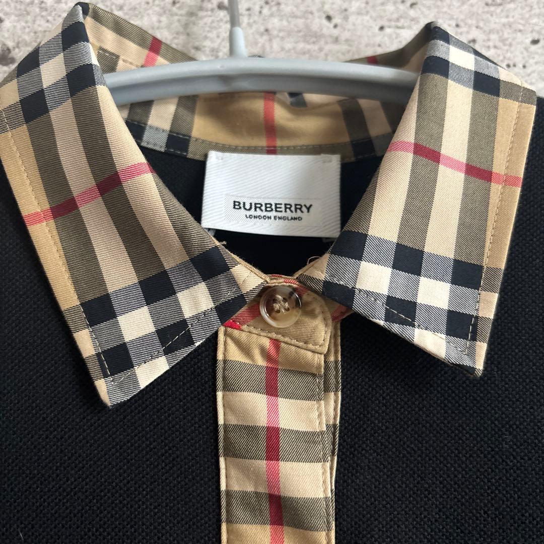 BURBERRYバーバリー キッズ ポロワンピース　8Y　美品　プリーツ
