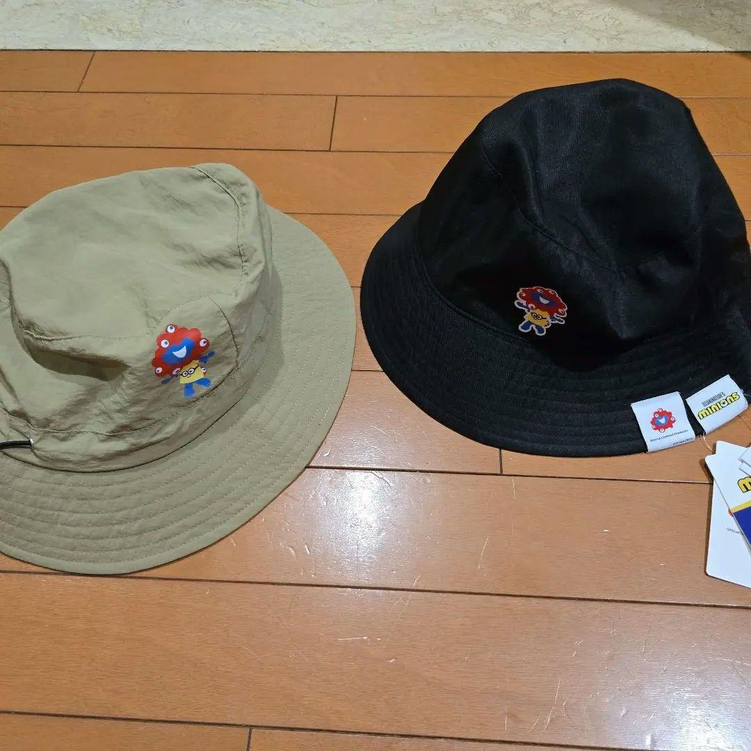 万博ハット2ヶ 新品 ミニオンズ ミャクミャク 黒・ベージュ 直近万博売り切れ