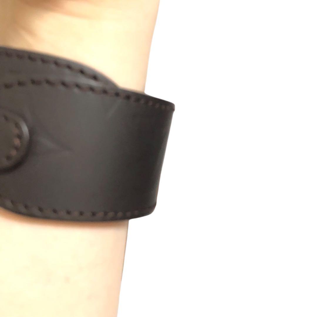 ルイ　ヴィトン　バングル　ブレスレット　茶色　LOUISVUITTON ブラウン