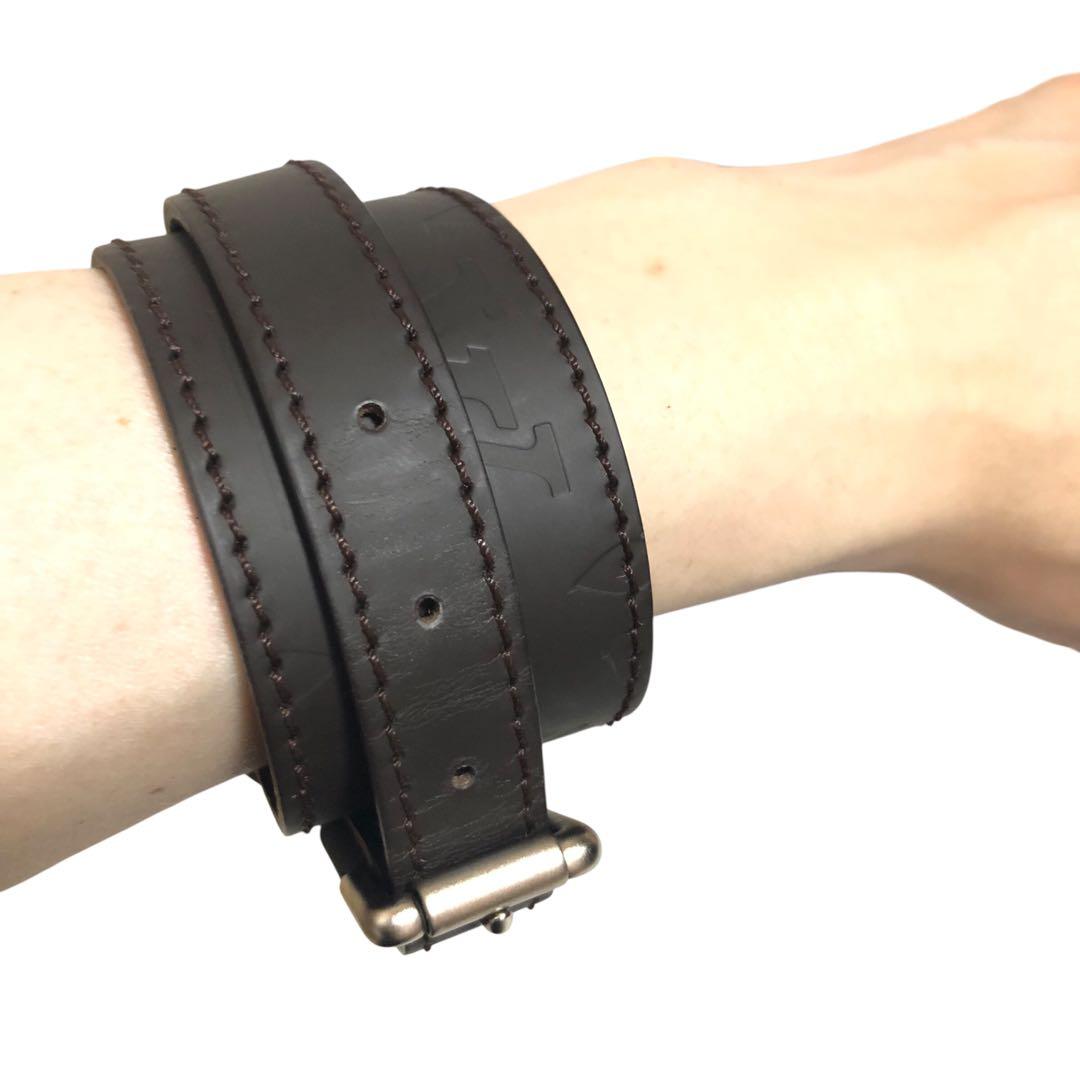 ルイ　ヴィトン　バングル　ブレスレット　茶色　LOUISVUITTON ブラウン