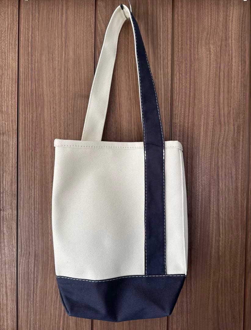 【新品未使用】エルエルビーン シリンダートート 刺繍入り ネイビー 紺