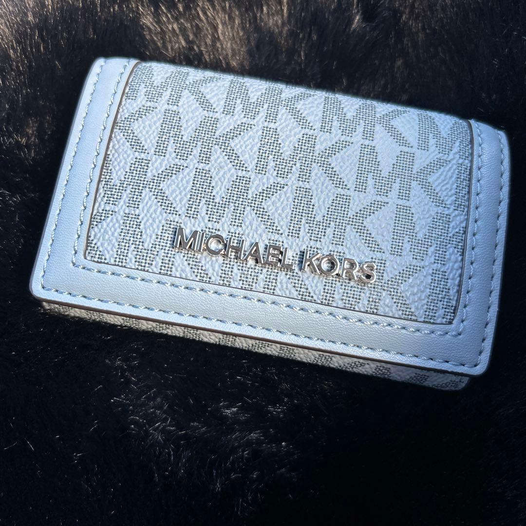 MICHAEL KORS キーケース ライトブルー