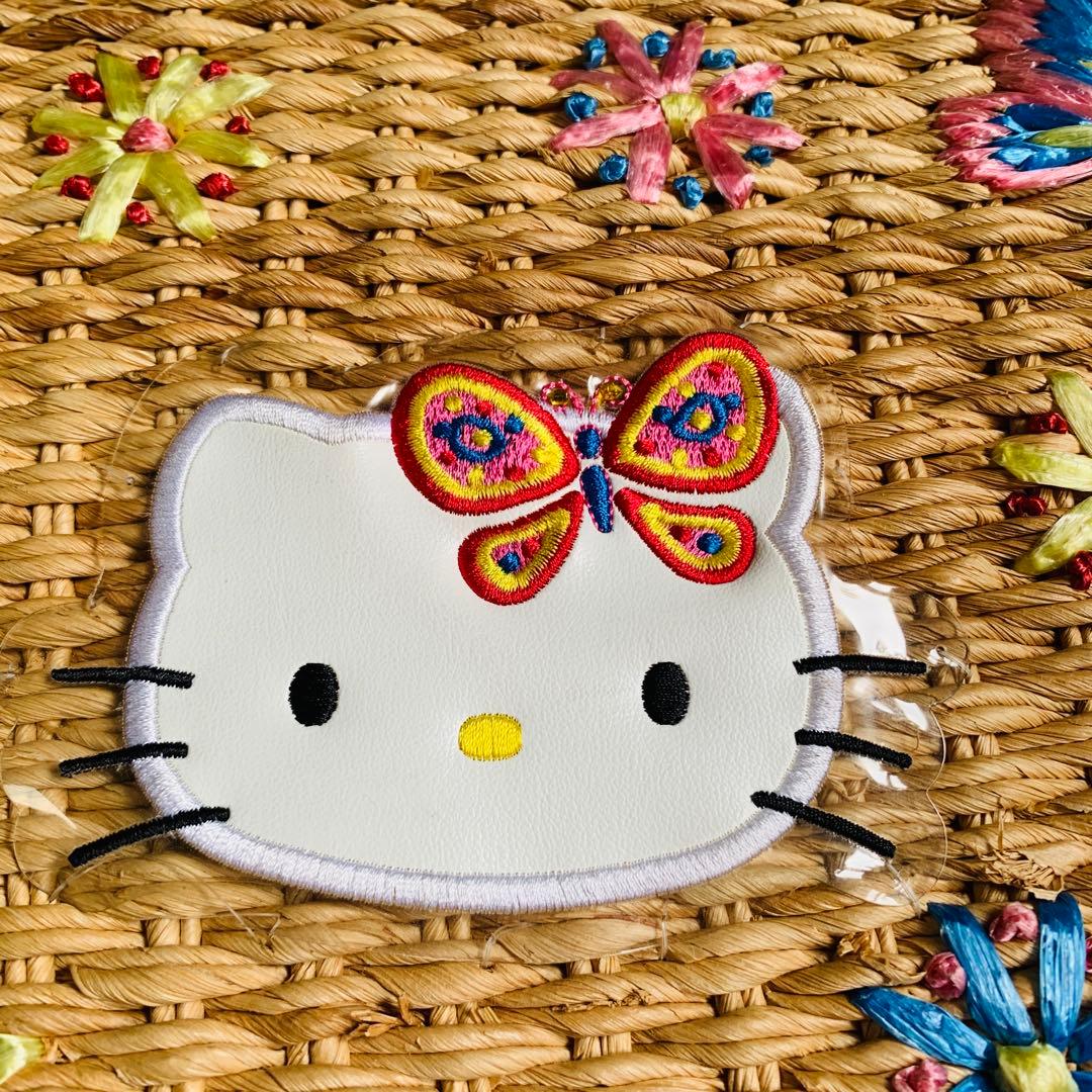 ハローキティ カゴバッグ バタフライ　蝶々　レトロ