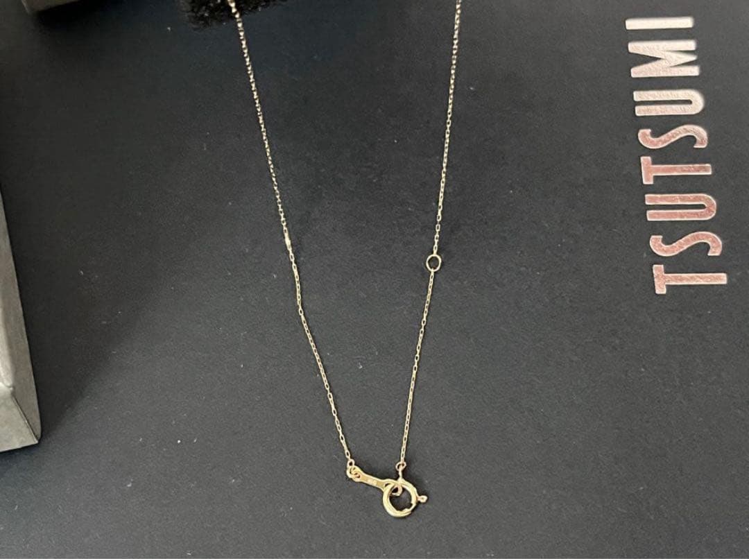 ツツミジュエリー　k10 イエローゴールド ブルートパーズ ネックレス