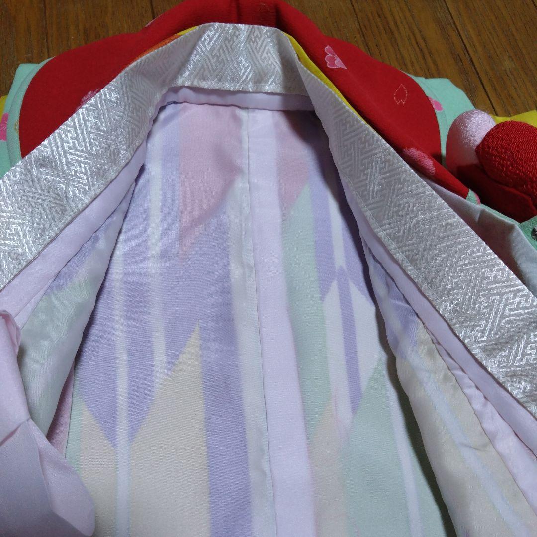 美品★三歳★矢羽根柄★被布＆着物＆小物